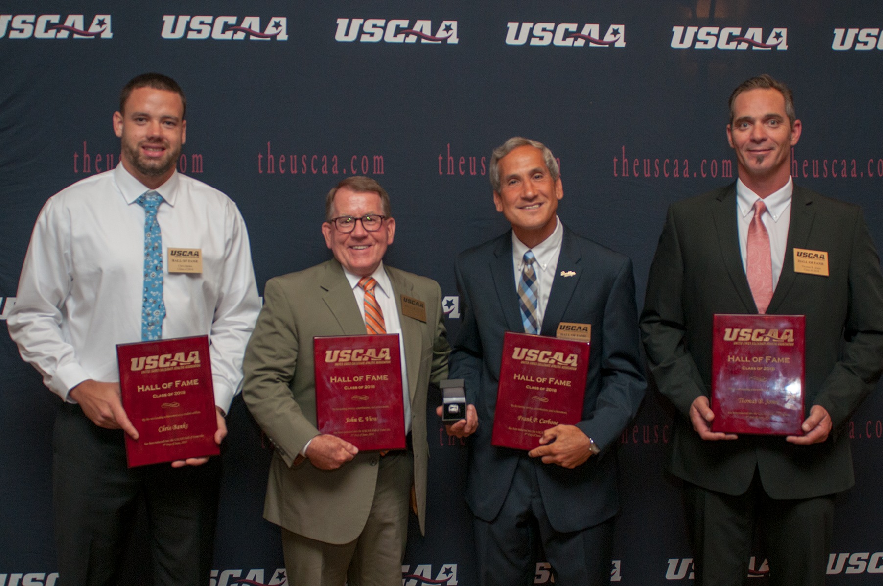 Former HVIAC Coaches Frank P. Carbone and John View Inducted into USCAA Hall of Fame